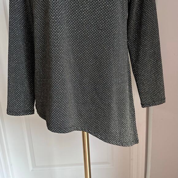 Calvin Klein metallic gold trim asymmetrical top blouse - Picture 9 of 9